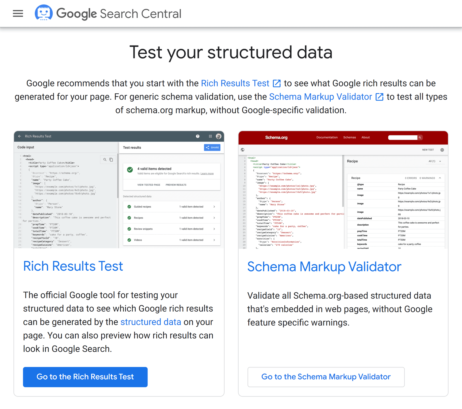 Google 结构化数据 Google 结构化数据