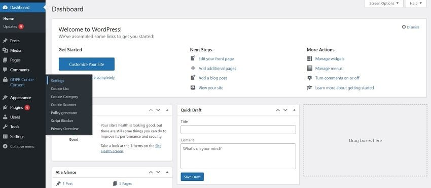 如何为网站添加cookie弹出框 6 GDPR Settings